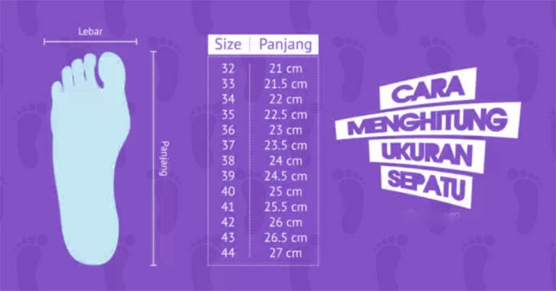 cara mengukur kaki lelaki untuk saiz kasut